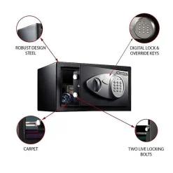 Coffre-fort MASTER LOCK X041ML 11L - Serrure Electronique - Idéal pour Bijoux, Papiers d'Identite