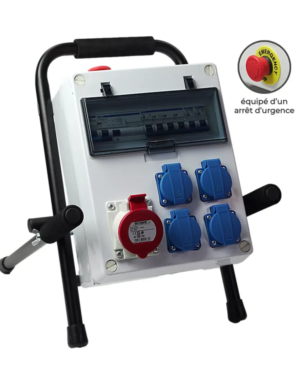 Coffret De Chantier 5 Prises 63a 400v Sur Pied