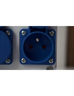 Coffret de chantier monophasé avec arrêt d'urgence