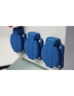 Coffret de chantier monophasé avec arrêt d'urgence