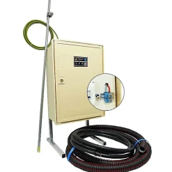 Coffret de chantier monophasé 12 kW - pack complet raccordement souterrain 3 mètres conforme ENEDIS avec bornier IP2X