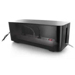 Coffret de rangement câbles et multiprises grande taille noir