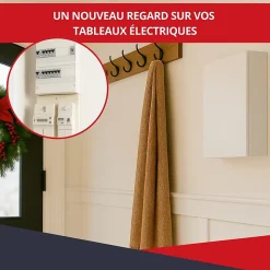 Coffret d'habillage ATOLE 13 modules en acier blanc pour tableaux éléctriques - H 920 x L 340 x P 140 mm - Réf. RCH400