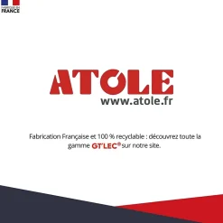 Coffret d'habillage ATOLE 13 modules en acier blanc pour tableaux éléctriques - H 1170 x L 340 x P 140 mm - Réf. RCH600