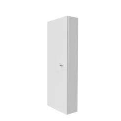 Coffret d'habillage ATOLE 13 modules en acier blanc avec serrure à clef - H 920 x L 340 x P 140 mm - Réf. RCH400GSS