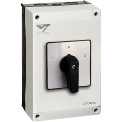 Coffret Inverseur De Source Manuel 63a Monophasé Ou Triphasé Pour Groupe électrogène - Avec Position 0