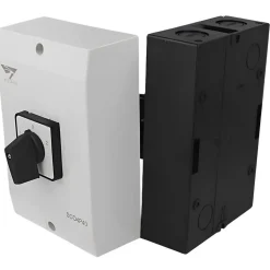 Coffret Inverseur De Source Manuel 40a Monophasé Ou Triphasé Pour Groupe électrogène - Avec Position 0