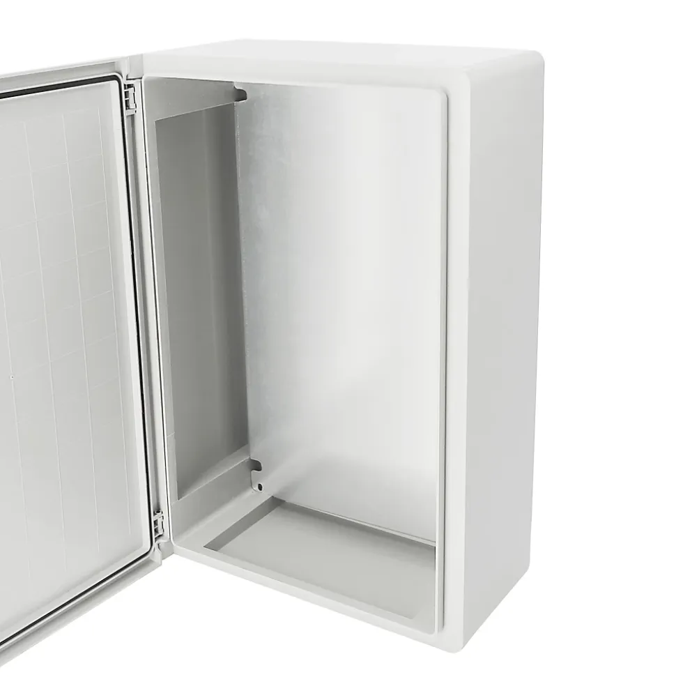 Coffret électrique ABS 400 x 600 x 200 mm Tableau électrique nu avec plaque de montage galvanisée, HOROZ