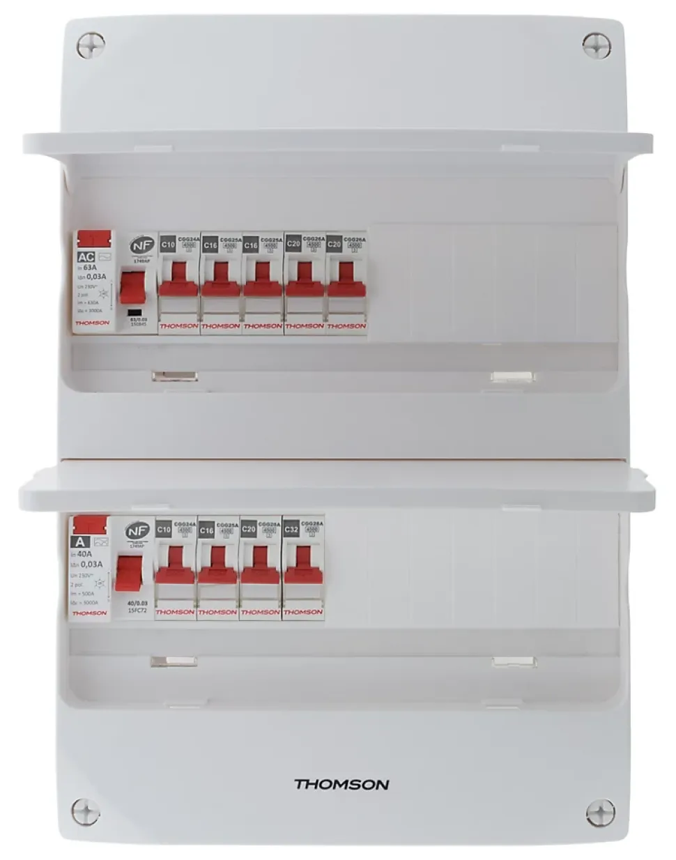 Coffret électrique 2 rangées 26 modules T3 Thomson