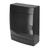 Coffret électrique en saillie 16 modules Tableau électrique nu noir fumé, 215 x 290,5 x 110 mm, HOROZ