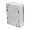 Coffret électrique en saillie 16 modules Tableau électrique nu blanc fumé, 215 x 290,5 x 110 mm, HOROZ