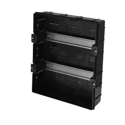 Coffret électrique encastré 24 modules Tableau électrique nu noir fumé, 286 x 340,5 x 112,5 mm, HOROZ