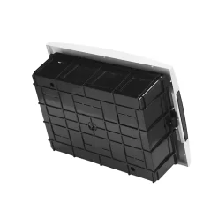 Coffret électrique encastré 12 modules Tableau électrique nu blanc fumé, 285 x 223 x 110 mm, HOROZ