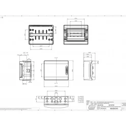 Coffret électrique étanche Pour L'extérieur Ip65 - 12 Modules - Hxlxp 246x310x148mm Ide Ecology