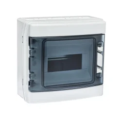 Coffret électrique étanche Pour L'extérieur Ip65 - 8 Modules - Hxlxp 231x238x118mm Ide Ecology