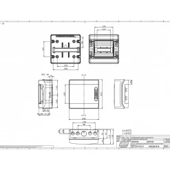 Coffret électrique étanche Pour L'extérieur Ip65 - 8 Modules - Hxlxp 231x238x118mm Ide Ecology
