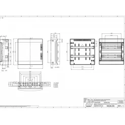 Coffret électrique étanche Pour L'extérieur Ip65 - 2 Rangées De 18 Modules - Hxlxp 436x418x148mm Ide Ecology