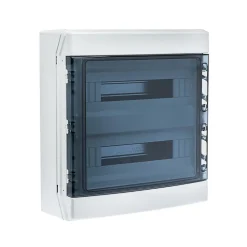 Coffret électrique étanche Pour L'extérieur Ip65 - 2 Rangées De 18 Modules - Hxlxp 436x418x148mm Ide Ecology