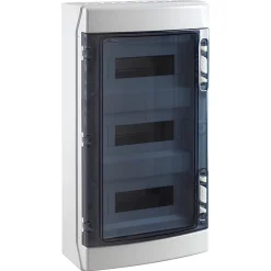 Coffret électrique étanche Pour L'extérieur Ip65 - 3 Rangées De 12 Modules - Hxlxp 586x310x148mm Ide Ecology