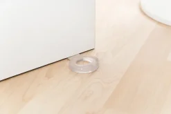 Coin de porte lock Rei transparent ⌀8,2x H.1,5 cm