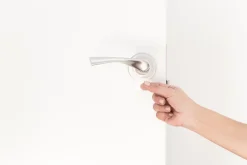 Coin de porte lock Rei transparent ⌀8,2x H.1,5 cm