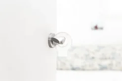 Coin de porte lock Rei transparent ⌀8,2x H.1,5 cm