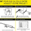 Colle à bois sans PU UHU, cartouche 380g