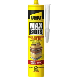 Colle à bois sans PU UHU, cartouche 380g