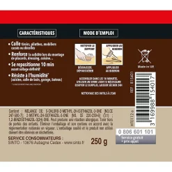 Colle à bois tous bois et dérivés Sintobois 100g