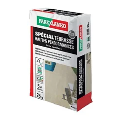 Colle à carrelage beige spéciale terrasse Parexlanko 25 kg