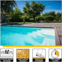 Colle à carrelage extérieur Sika SikaCeram Piscine 25 kg