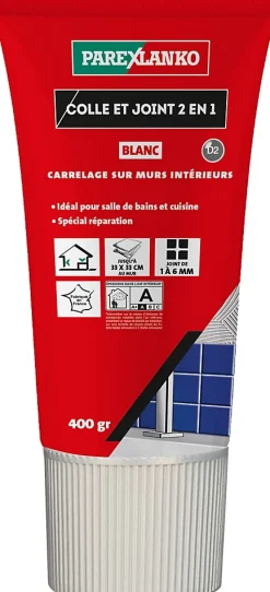 Colle & joint pâte blanc Parexlanko 1,5 kg