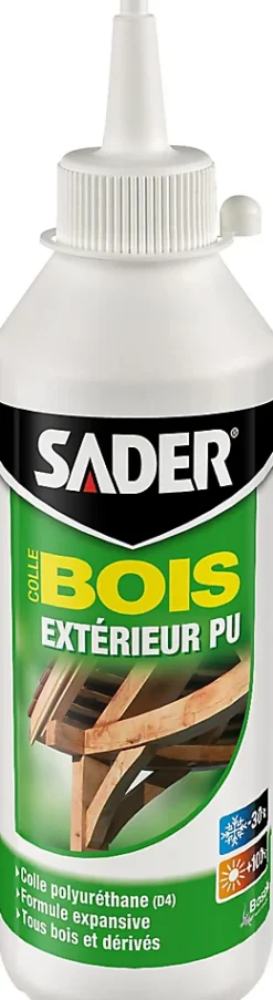 Colle Bois Sader Extérieur PU Polyuréthane 250g