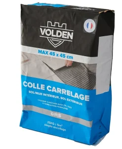 Colle carrelage sol int/ext et mur intérieur gris Volden C2 25kg