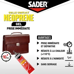 Colle contact néoprène Sader gel 55 ml