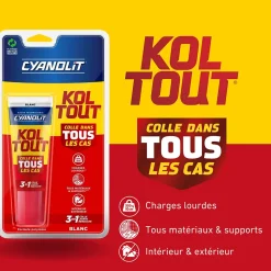 Colle Cyanolit Koltout blanc express 50 ml