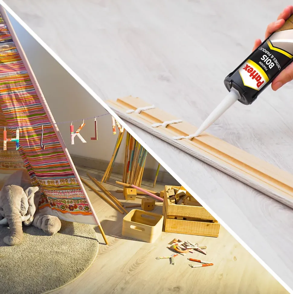 Colle de fixation bois intérieur Pattex 380g