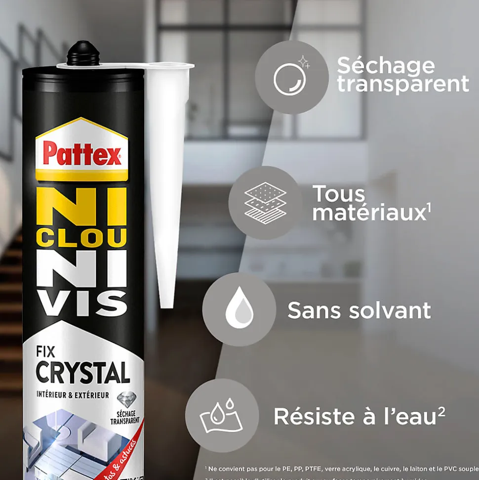 Colle de fixation Crystal Pattex 290g
