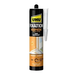 Colle de fixation néoprène UHU beige cartouche 350g