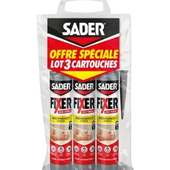 Colle de fixation Sader Fixer Sans Percer Aménagement intérieur 3x280ml
