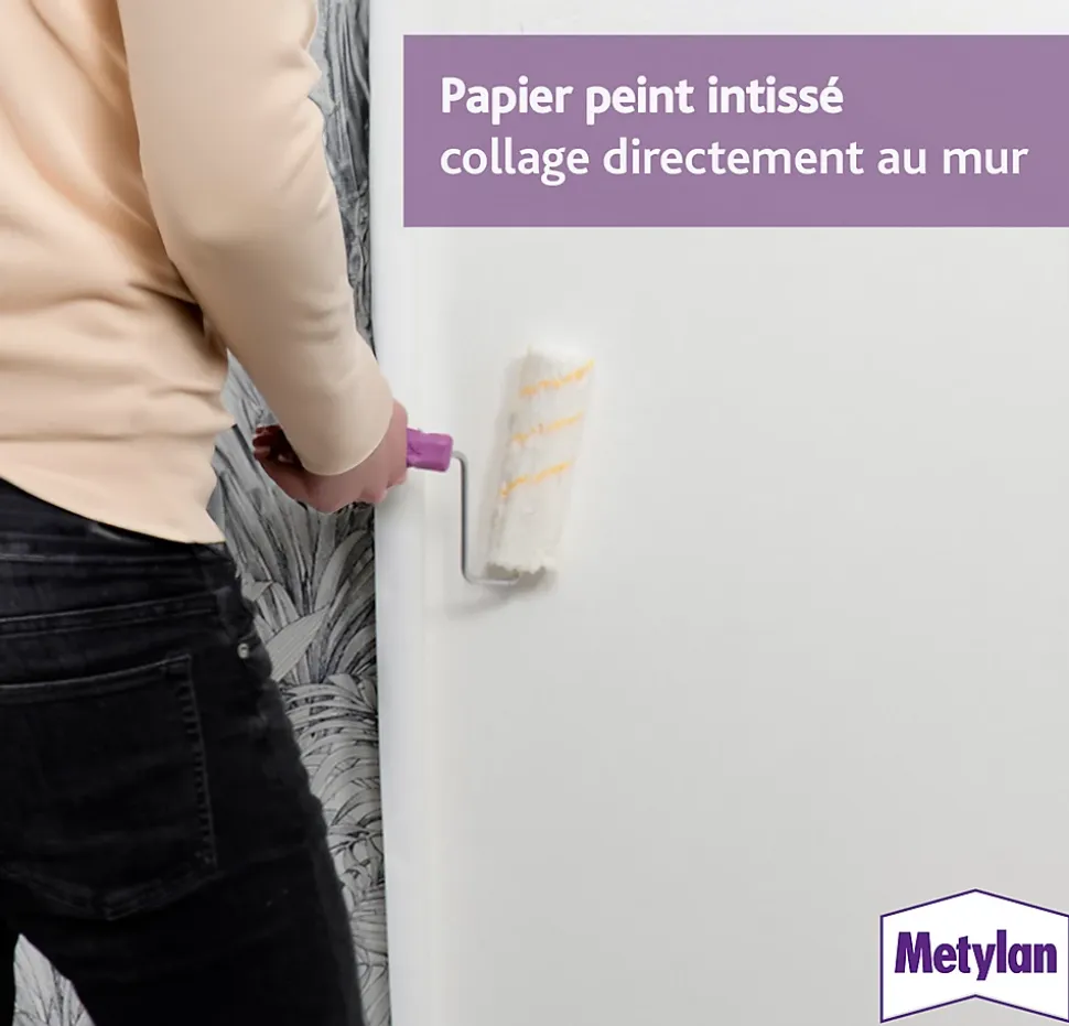 Colle en poudre - adaptée pour tout papiers peints - surface de couverture 35 m² - Metylan 1692620
