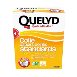 Colle en poudre - adaptée pour tout papiers peints standards - surface de couverture 37 m² - Quelyd 30611785