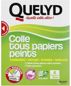 Colle en poudre - adaptée pour tout papiers peints - surface de couverture 32 m² - Quelyd 30601377