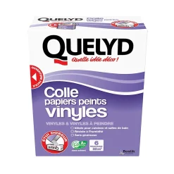 Colle en poudre - adaptée pour tout papiers peints vinyles - surface de couverture 32 m² - Quelyd 30601637