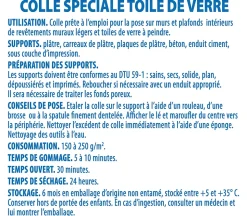 Colle en Pâte pour Toiles de Verre Semin, Prête à l'Emploi, Seau de 10 kg