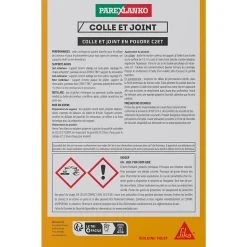 Colle et joint en poudre 5 kg blanc Parexlanko