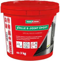 Colle et joint Epoxy spécial pièces humides Parexlanko Blanc 3 kg