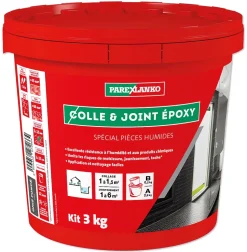 Colle et joint Epoxy spécial pièces humides Parexlanko Gris foncé 3 kg