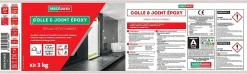 Colle et joint époxy noir spécial pièces humides 3 kg Parexlanko