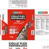 Colle Flex performance Blanc tous type de carreaux 25Kg Parexlanko